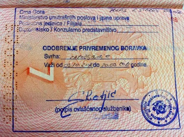 Черногорияга кирүү: Сизге виза, паспорт жана паспорт жана паспорту керекби? Орус жарандарына кирүү эрежелери 20575_23