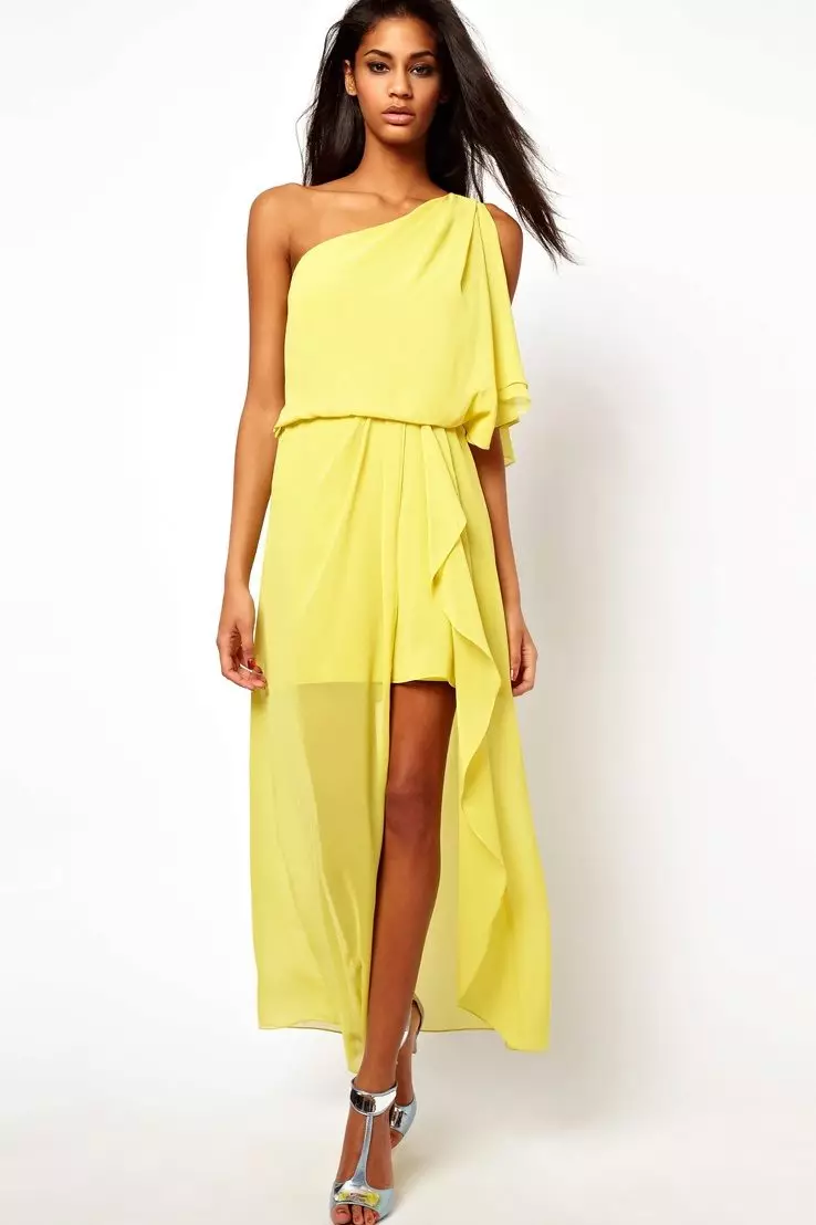 Grekisk klänning gul