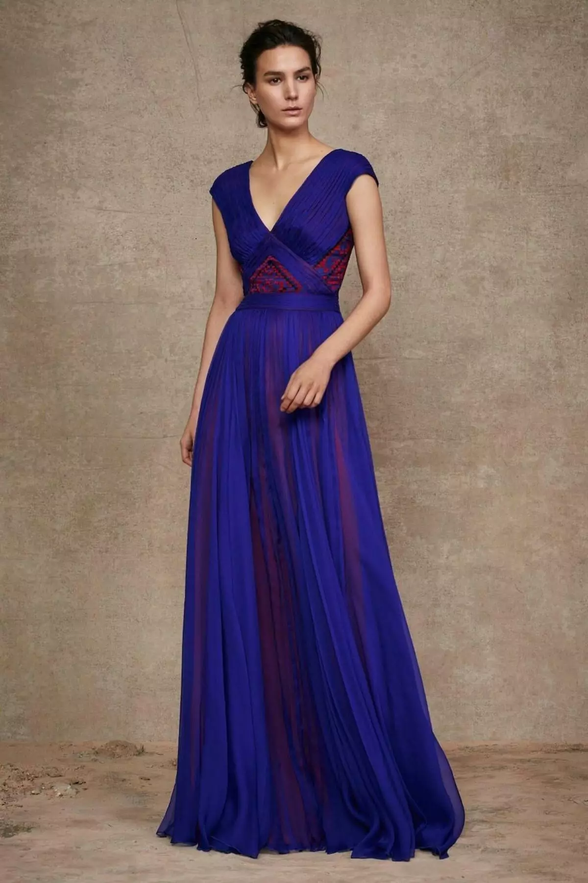 Grekisk klänning blå