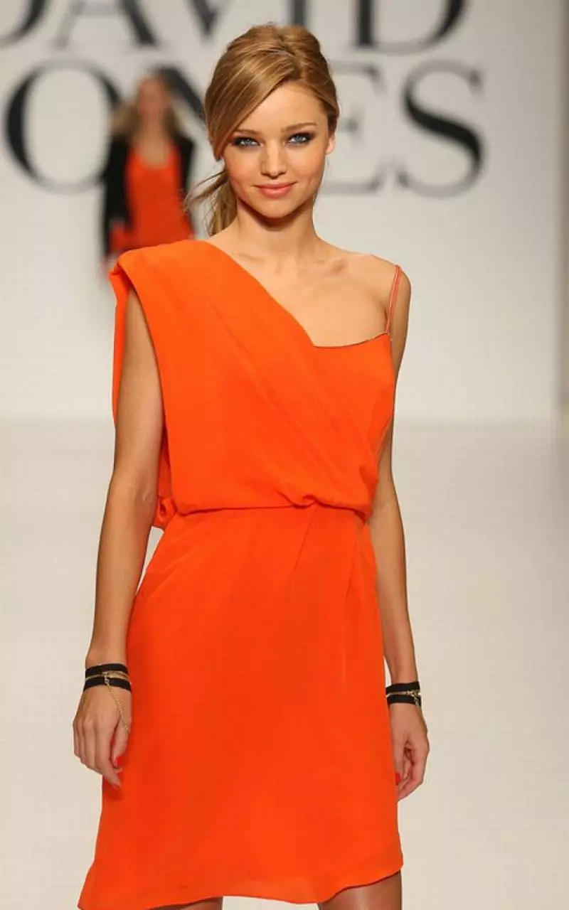 Grekisk klänning orange