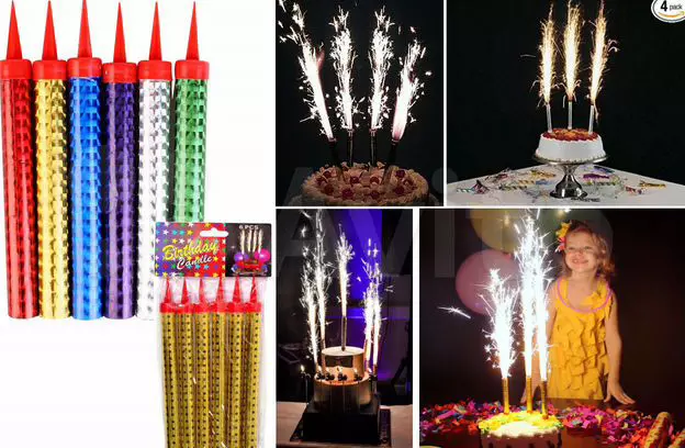 Žvakės-fontanas tortas: kaip šviesos fejerverkai ar Bengalijos gimtadienio šviesos? Atsargumo priemonės 20690_6