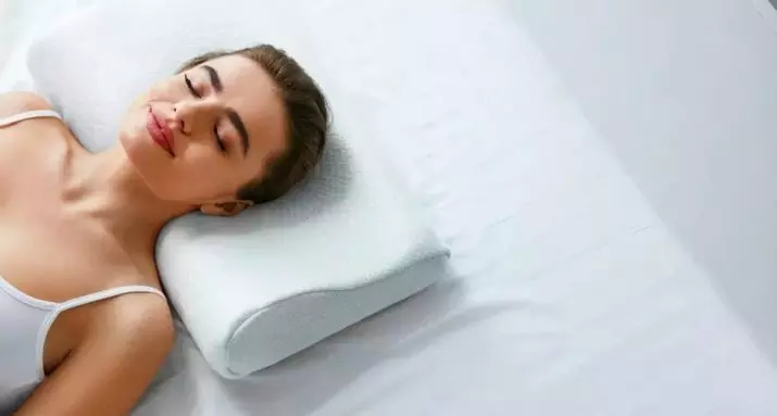 Anatomisk pude: Hvordan vælger at vælge at vælge for søvn? Bedømmelse det bedste. Højde og andre størrelser, puder med hukommelse. Hvad er det? Anmeldelser 20707_37