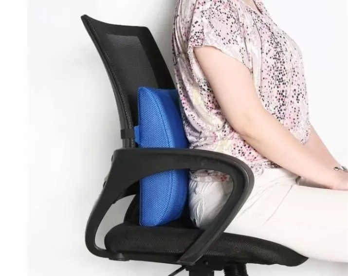 कंप्यूटर सीटों के लिए तकिए: सिर के नीचे और गर्दन के नीचे, सीट कुर्सियों और कंबल पर ऑर्थोपेडिक तकिए 20711_19