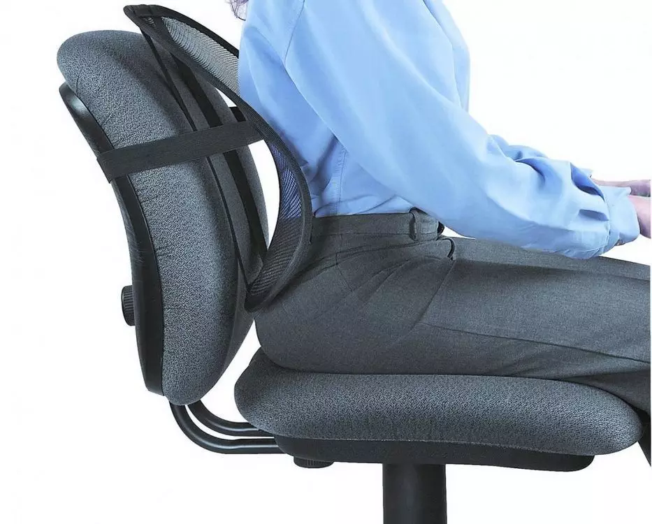 Travesseiros para assentos de computador: sob a cabeça e sob o pescoço, travesseiros ortopédicos nas cadeiras do assento e lombar 20711_2