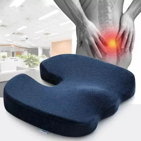 Pagalvės kompiuterių sėdynėms: po galvos ir po kaklo, ortopedinės pagalvės ant sėdynės kėdės ir juosmens 20711_4