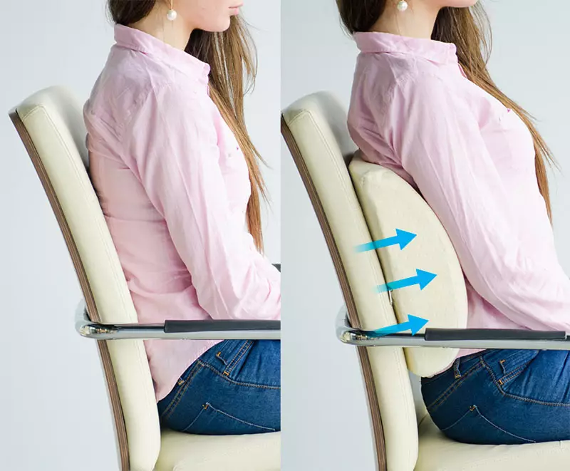 Puter for dataseter: Under hodet og under nakken, ortopediske puter på setestoler og lumbal 20711_5
