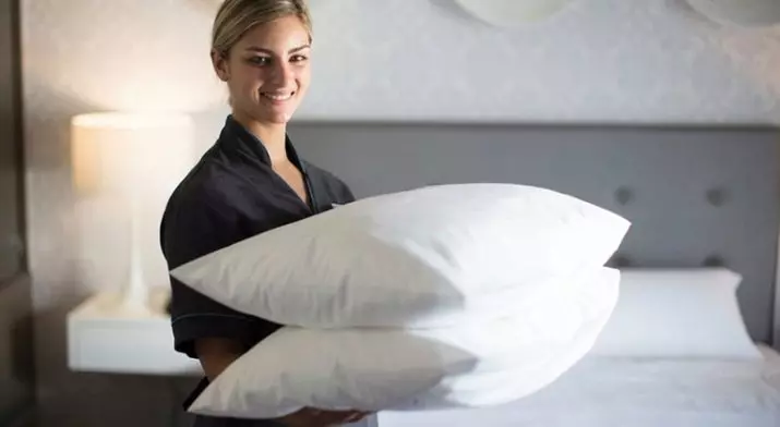 Czyszczenie poduszki z pióra: jak czyścić poduszkę kołdrą w domu bez prania? Maszyny do odbudowy i aerochik 20712_32