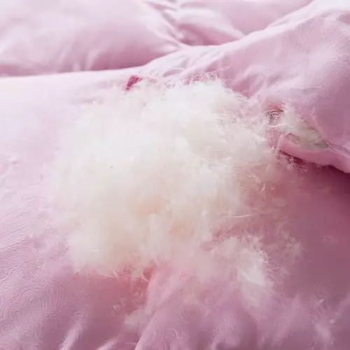 Almohadas hechas de pelusa artificial de cisne: Pros y contras de relleno. ¿Lo que es? ¿Qué es mejor - Syntheluch o Holofiber? Comentarios 20713_10