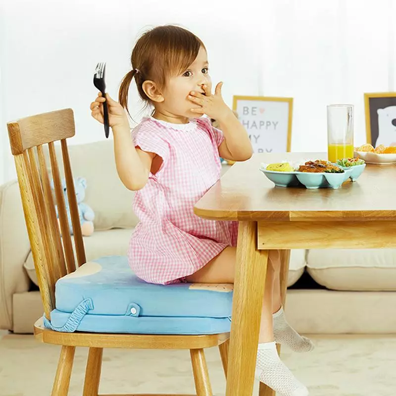 Puder på en stol: Runde puder til siddepladser på afføringen i køkkenet, modeller på ryggen til kropsholdning, tapestry, gul, blå og andre 20722_3