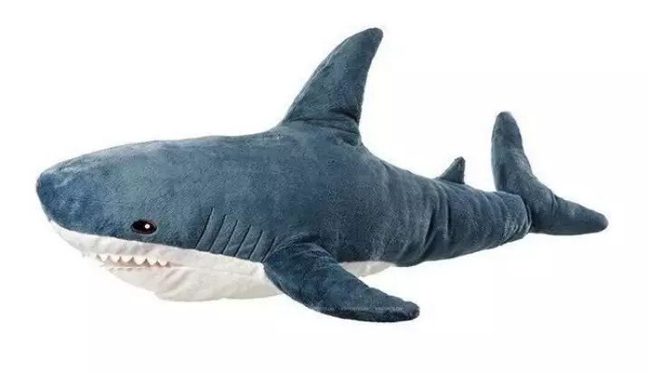 Shark tyynyt (16 valokuvaa): Pehmeät tyynyt lelut haiden, materiaalien ja muotoilun muodossa 20733_11