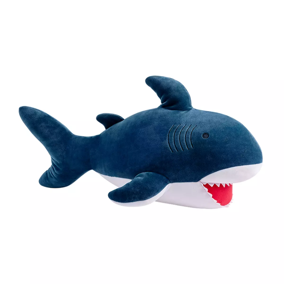 ზვიგენის ბალიშები (16 ფოტო): რბილი ბალიშები სათამაშოები ზვიგენების სახით, მასალები და დიზაინი 20733_15