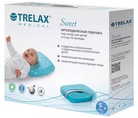 Trushax Tyynyt: Ortopediset lapset ja aikuiset, tyynyjä, joissa on muisti vaikutus pään ja takaisin, vastasyntyneille ja raskaana oleville naisille, arvostelut 20747_10