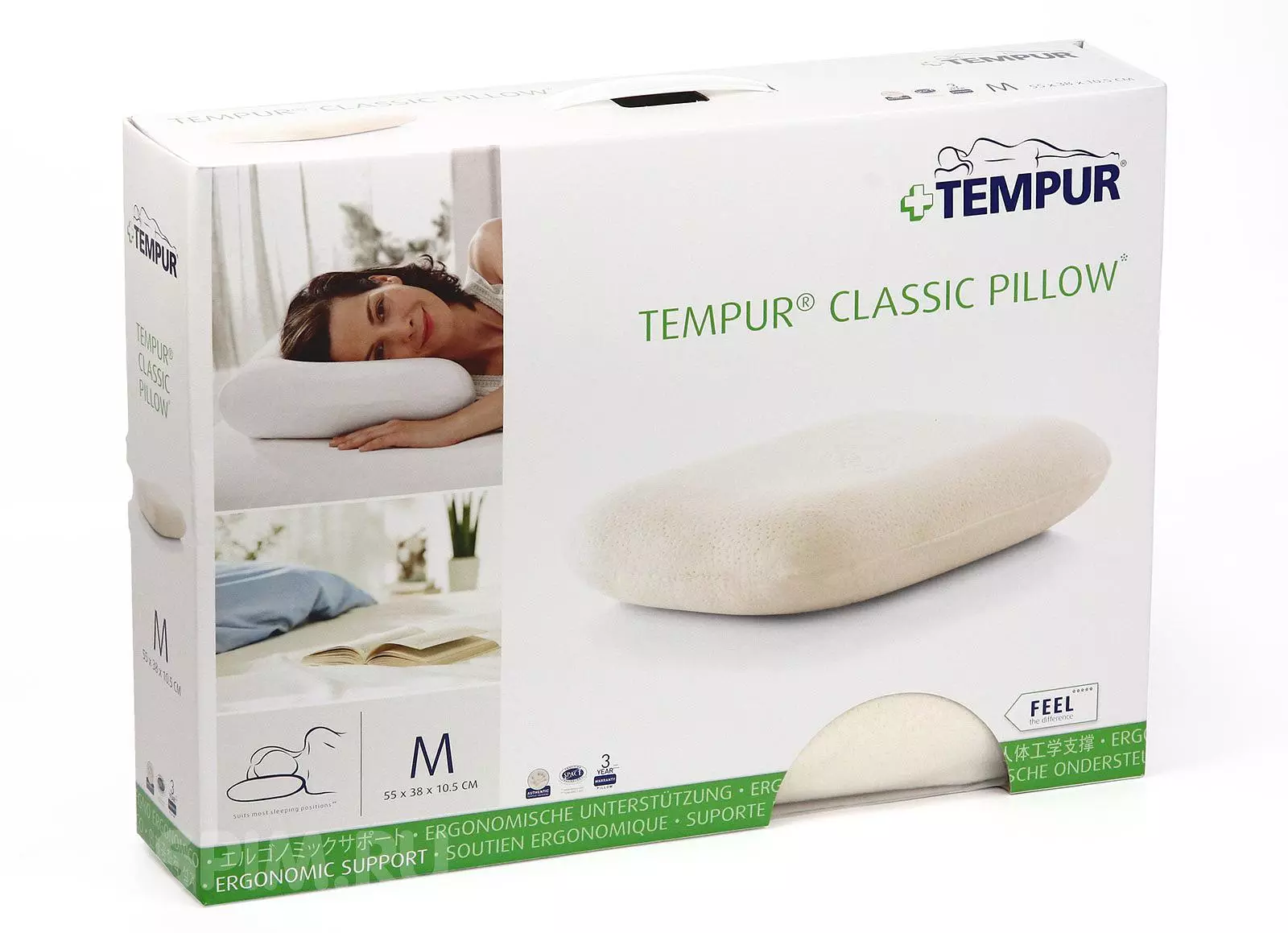 Темпурски перници: ортопедски ергономски и традиционален сон, карактеристики и прегледи 20753_12