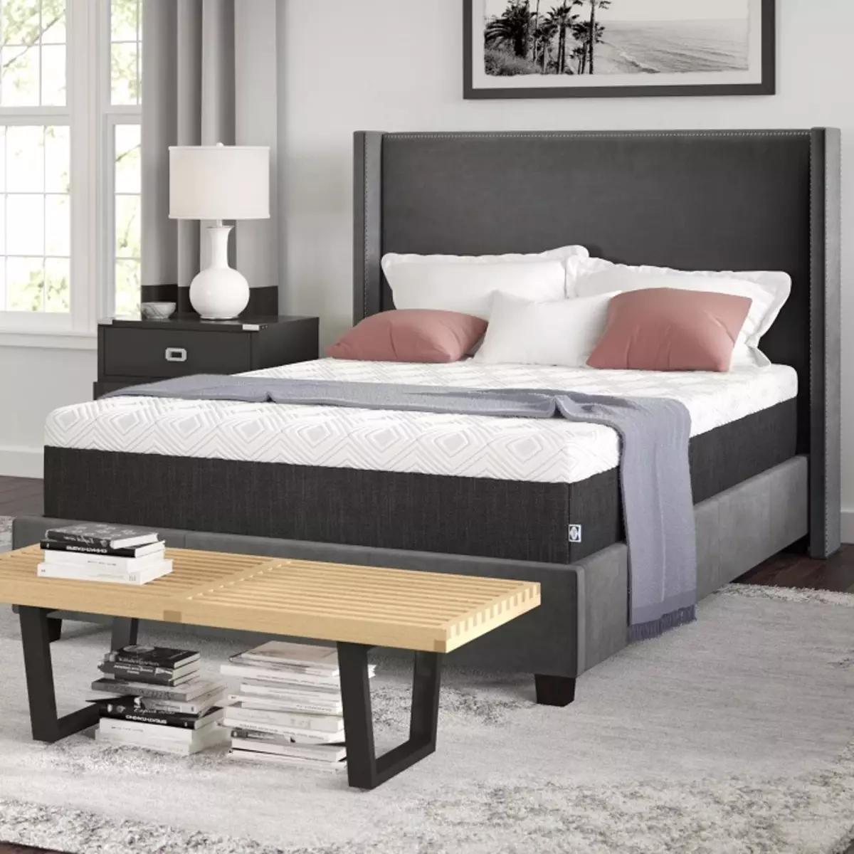 Amerikanske madrasser: høj og anden størrelse, madras produktionsteknologi på sengen, bedste producenter 20775_12
