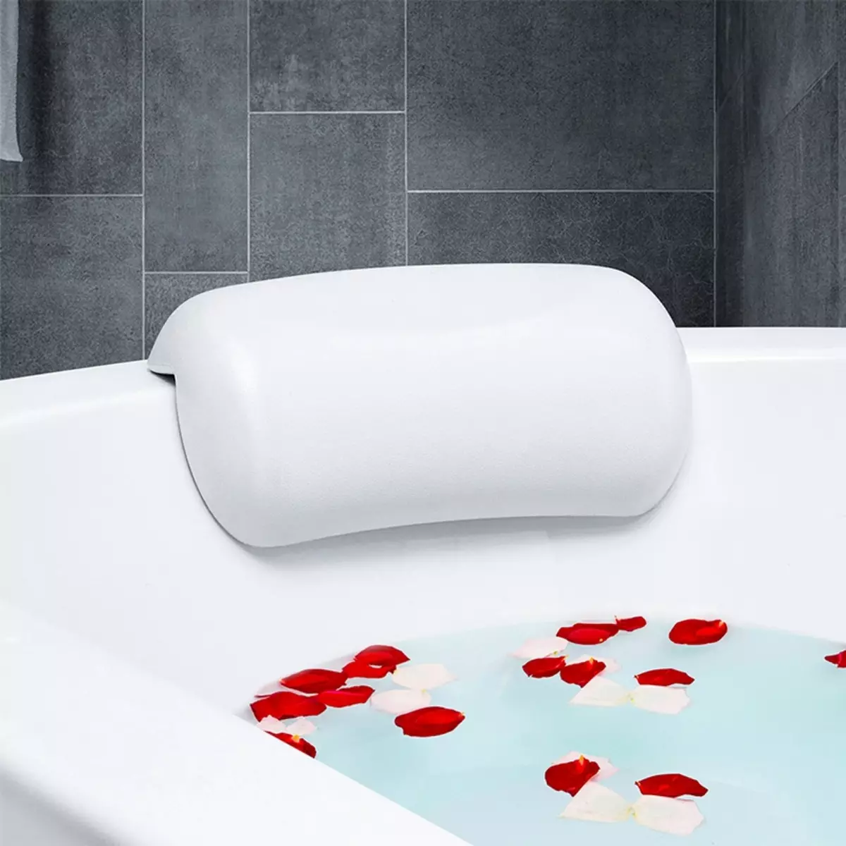 หมอนสำหรับอาบน้ำ: ใต้ศีรษะและใต้หลังหมอนบนถ้วยดูดสำหรับอาบน้ำแนวตั้งและแนวนอนอื่น ๆ 20779_2