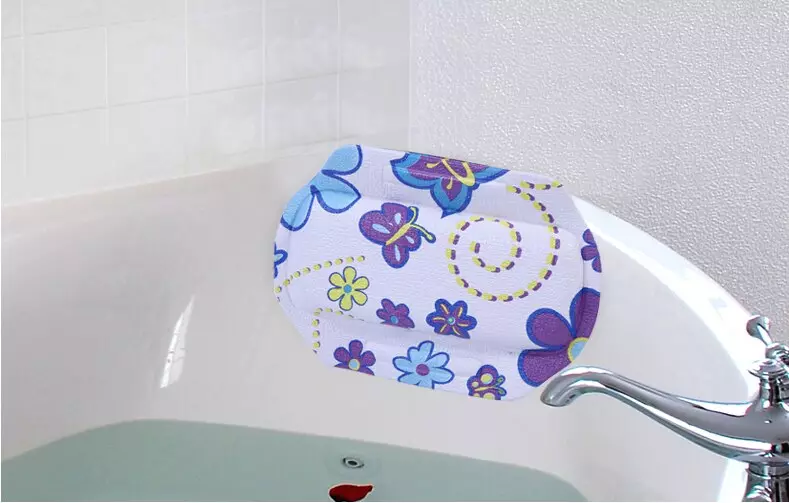 หมอนสำหรับอาบน้ำ: ใต้ศีรษะและใต้หลังหมอนบนถ้วยดูดสำหรับอาบน้ำแนวตั้งและแนวนอนอื่น ๆ 20779_7