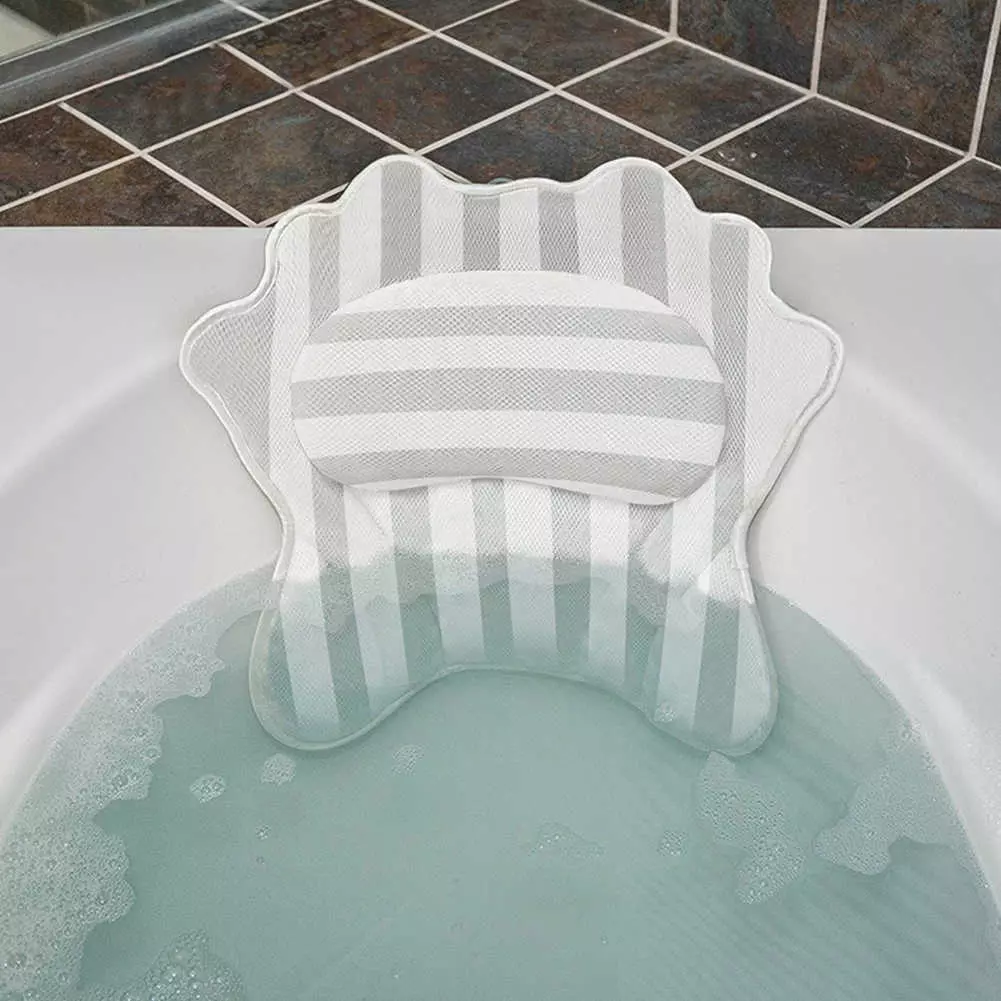 หมอนสำหรับอาบน้ำ: ใต้ศีรษะและใต้หลังหมอนบนถ้วยดูดสำหรับอาบน้ำแนวตั้งและแนวนอนอื่น ๆ 20779_8