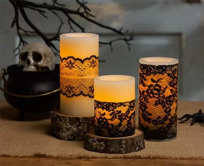 촛불 장식 : 말린 된 세트와 함께 자신의 손으로 촛불의 장식, 마스터 클래스, 은행 및 기타 아이디어에서 흰색 양초에 웨딩 촛불 장식 20782_22