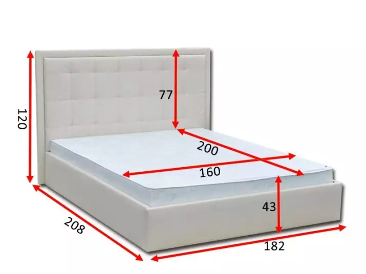 Madras højde: Madras tykkelse til seng, standard 40 og 10 cm, 5 og 30 cm, 20 og 50 cm. Sådan vælger du en optimal højde? 20791_4