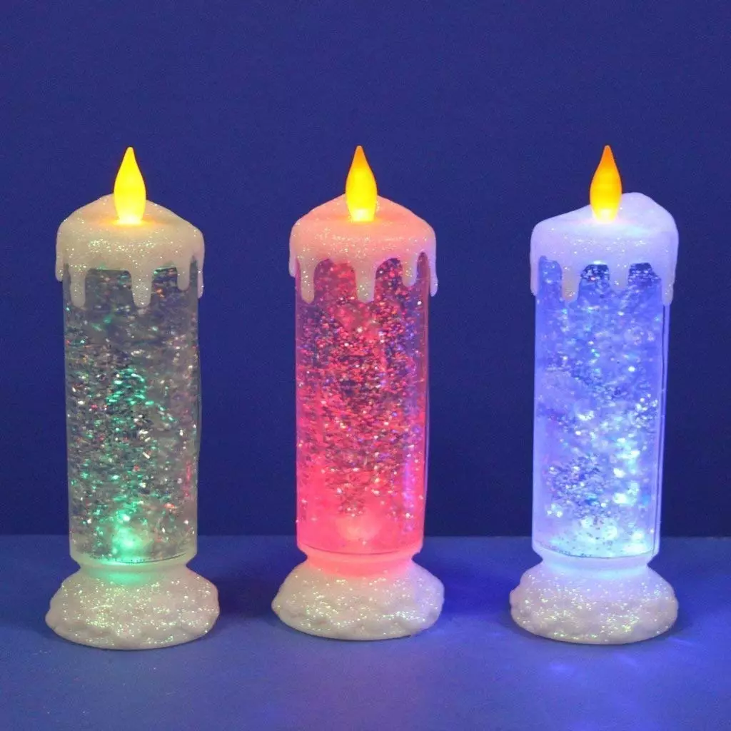 Velas LED: velas electrónicas en baterías con imitación de llamas para la decoración del hogar, velas de plástico artificiales con control remoto y otros 20812_15