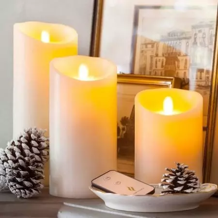 Bougies à LED: bougies électroniques sur des piles avec imitation de flamme pour la décoration de la maison, bougies en plastique artificiel avec télécommande et autres 20812_23