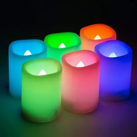Bougies à LED: bougies électroniques sur des piles avec imitation de flamme pour la décoration de la maison, bougies en plastique artificiel avec télécommande et autres 20812_4