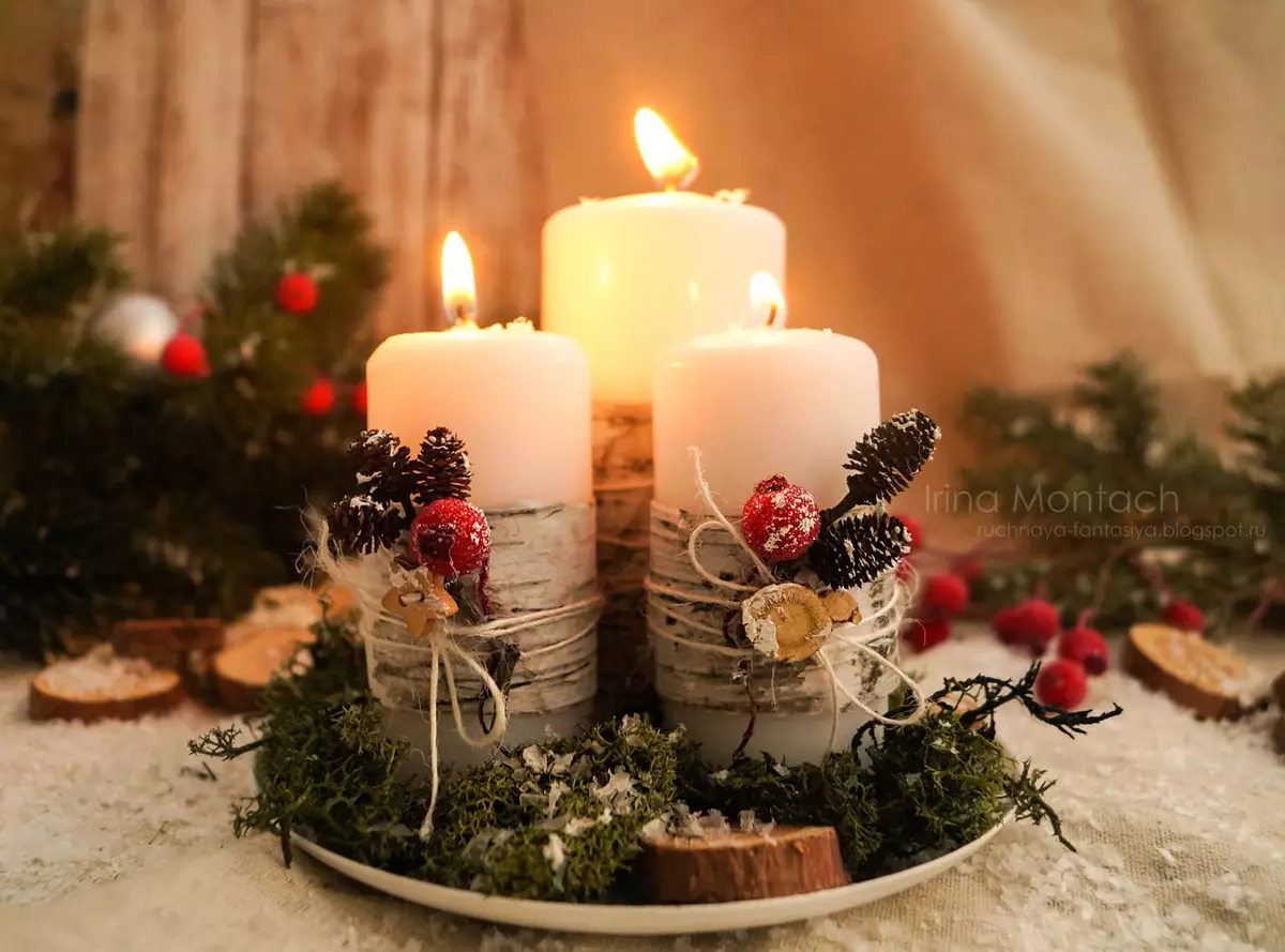 ख्रिसमस दिव्याची सोय एक मेणबत्ती, विद्युत आणि ख्रिसमस इतर मॉडेल 