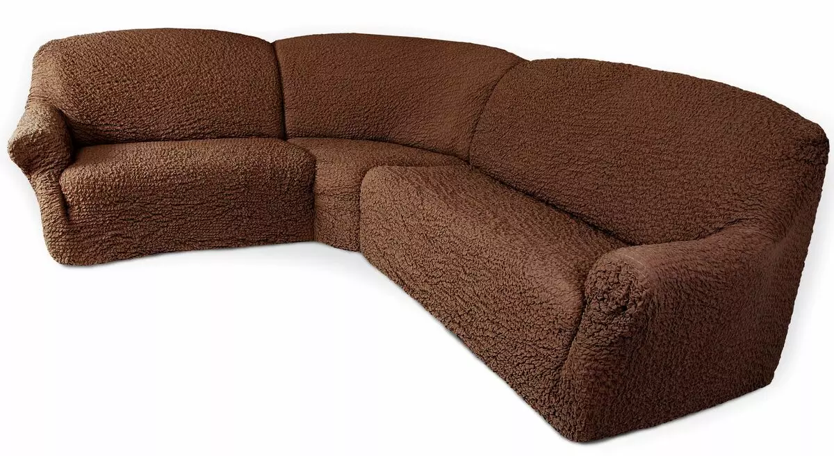 EUROCHET en el sofá de la esquina (31 fotos): ¿Cómo usar en un sofá con un estante en la esquina, con una protuberancia a la izquierda o derecha? ¿Cómo tirar de la caja en un modelo sin reposabrazos? 20864_6