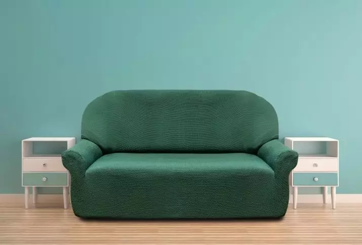 Deksler på sofaen og stolen: Eurochells, sett med plaids og universelle deksler, fra øko-bord og stoff, med armlener og uten 20869_15