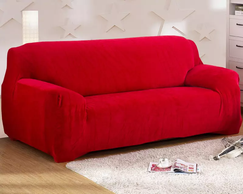 蓋上沙發和椅子：Eurochells，格子和普通覆蓋物，來自生態板和織物，帶有扶手和沒有 20869_16