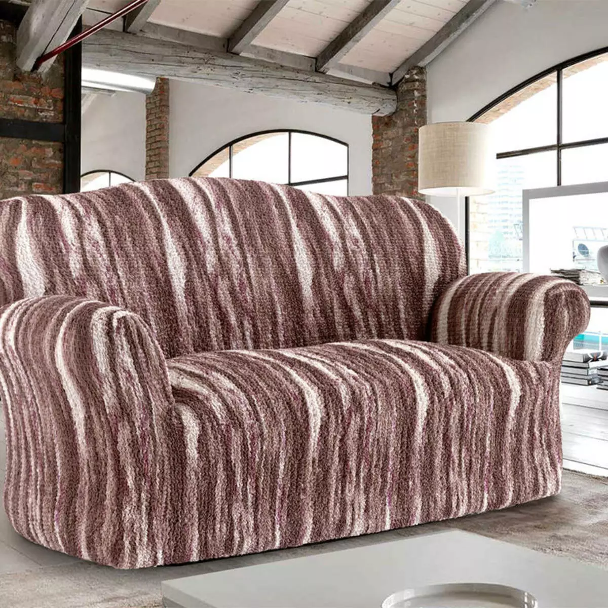 Meliputi pada sofa dan kursi: Eurochells, set kotak-kotak dan sampul universal, dari eco-board dan kain, dengan sandaran tangan dan tanpa 20869_24