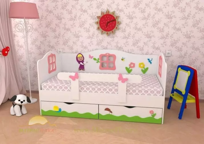 Дивани с диван за деца от 3-годишна възраст (51 снимки): легло диван за момичета и момчета, сгъваеми дивани със странична 20870_2