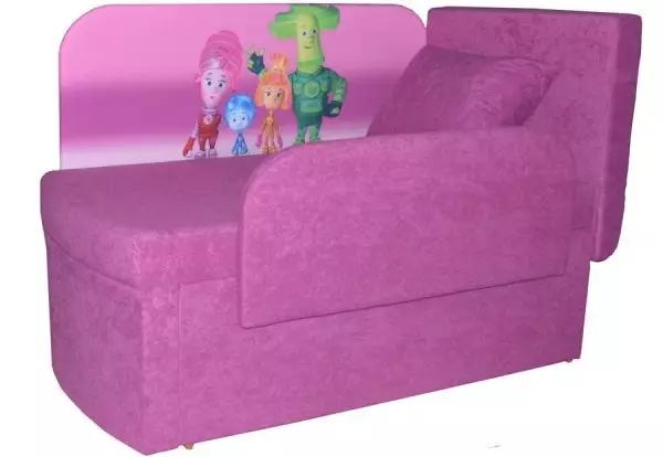 Sofa dengan sofa untuk anak-anak dari 3 tahun (51 foto): Tempat tidur sofa untuk anak perempuan dan laki-laki, sofa lipat dengan sisi 20870_43