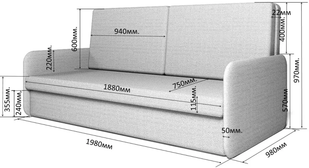 Sofas maka ndị na-eto eto (63 foto): Mpempe akwụkwọ na-apụta n'ime ụlọ ụmụaka nwere matratic na nke dị mfe, na-alụbeghị di ma ọ bụ na ihe ndina 20873_35