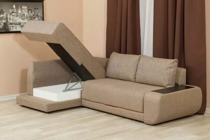 Kutna kauč kreveta (51 fotografije): veliki i mali sklopivi modeli za svakodnevnu uporabu, s barom i bez njega, veličine 20880_50