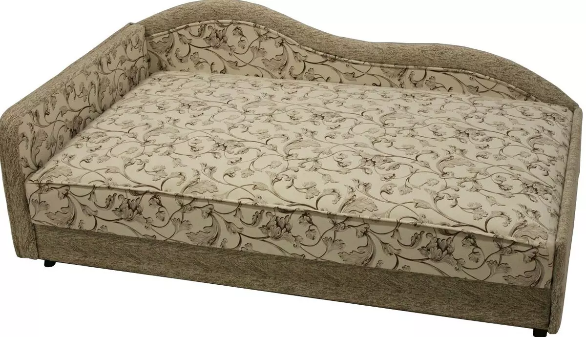 Οθωμανική με μηχανισμό ανύψωσης (63 φωτογραφίες): Κρεβάτι Tahtta 90x200 cm και 120x200 cm, 140x200 cm και 160x200 cm, άλλα μεγέθη. Διπλό και ενιαίο μοντέλο 20885_26