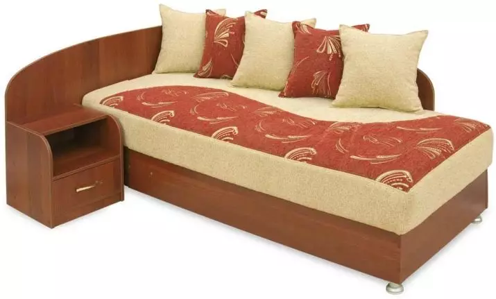 Οθωμανική με μηχανισμό ανύψωσης (63 φωτογραφίες): Κρεβάτι Tahtta 90x200 cm και 120x200 cm, 140x200 cm και 160x200 cm, άλλα μεγέθη. Διπλό και ενιαίο μοντέλο 20885_30