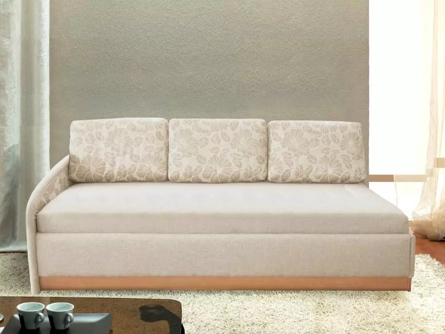Ottoman with an orthopedic mattress and a box for linen: choose the corner ottoo-bed, the size of a double and single, review of species, their advantages and cons 20886_8