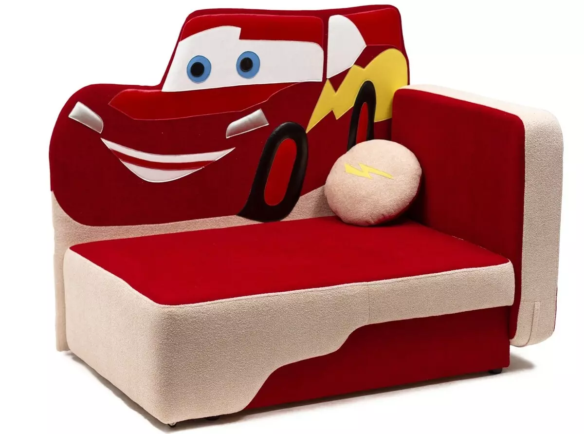 Kinderopname Sofa: Modellen met een doos voor linnen rolling en zijwaarts, voor een jongen van 5 jaar en voor twee kinderen 20895_18
