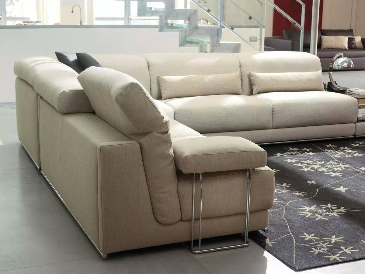 Eskina Orthopedic Sofas: Pagtan-aw sa mga modelo alang sa adlaw-adlaw nga pagkatulog, nga adunay independente nga mga tuburan ug orthopedic kwarto, nga adunay lig-on nga baso ug anatomical 20905_5