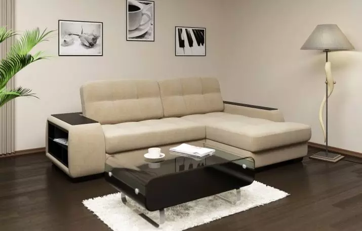 Mazie stūra dīvāni ar miega vietu: mazie dīvāni 2000x1400 mm un kompakti citi izmēri. Izvēlieties mini-dīvānu 20908_5