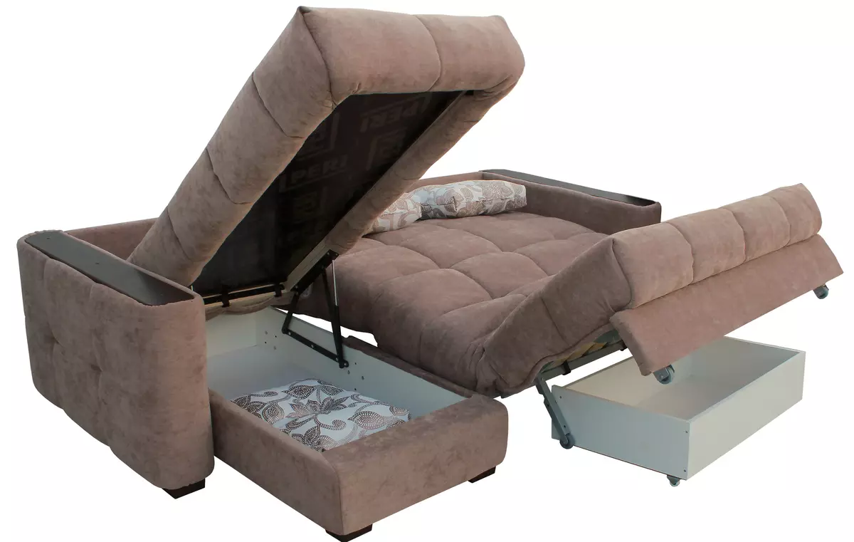 整形外科用マットレス付きコーナーソファーベッド：毎日の使用のためのモデルの概要、選択基準 20910_14