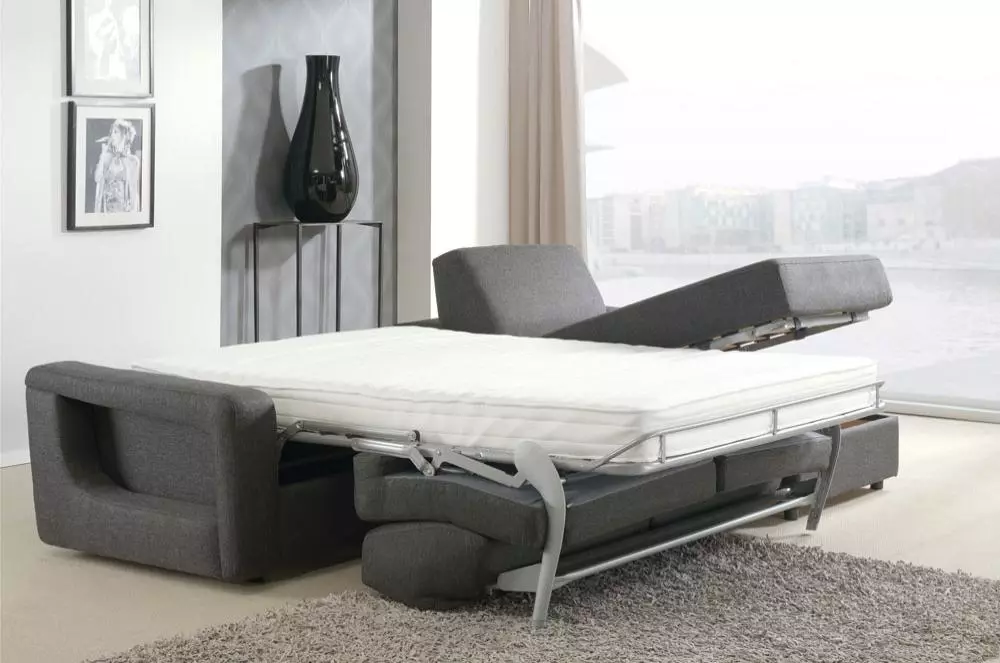 Γωνιακές καναπέδες-κρεβάτια με ορθοπεδικό στρώμα: μια επισκόπηση μοντέλων για καθημερινή χρήση, κριτήρια επιλογής 20910_4