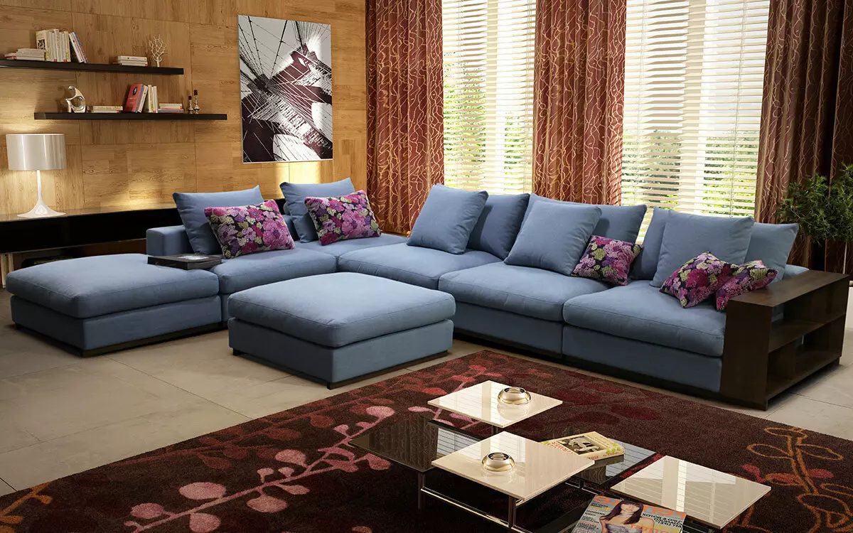 Ghế sofa góc mô-đun (57 ảnh): Kích thước lớn và các mô hình hiện đại gấp 20913_12