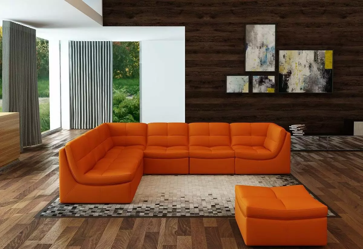 Ghế sofa góc mô-đun (57 ảnh): Kích thước lớn và các mô hình hiện đại gấp 20913_24
