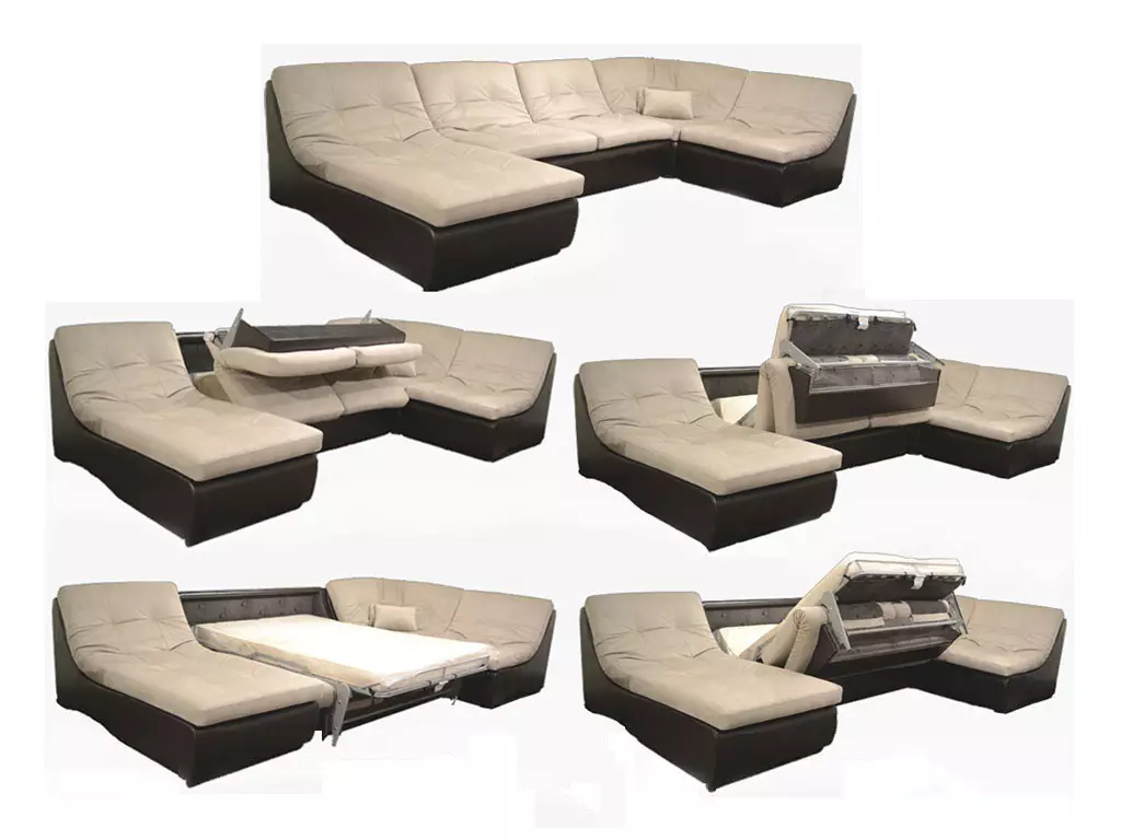 Modularni ugaoni sofe (57 slike): veliki i druge veličine sklapanje moderne modele 20913_27