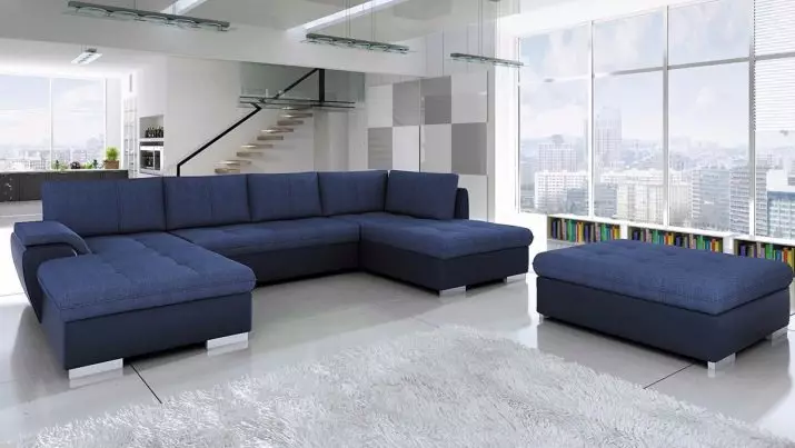 Modular Sofas Sofas (hotuna 57): babba da sauran masu girma dabam suna ninka ƙira na zamani 20913_47