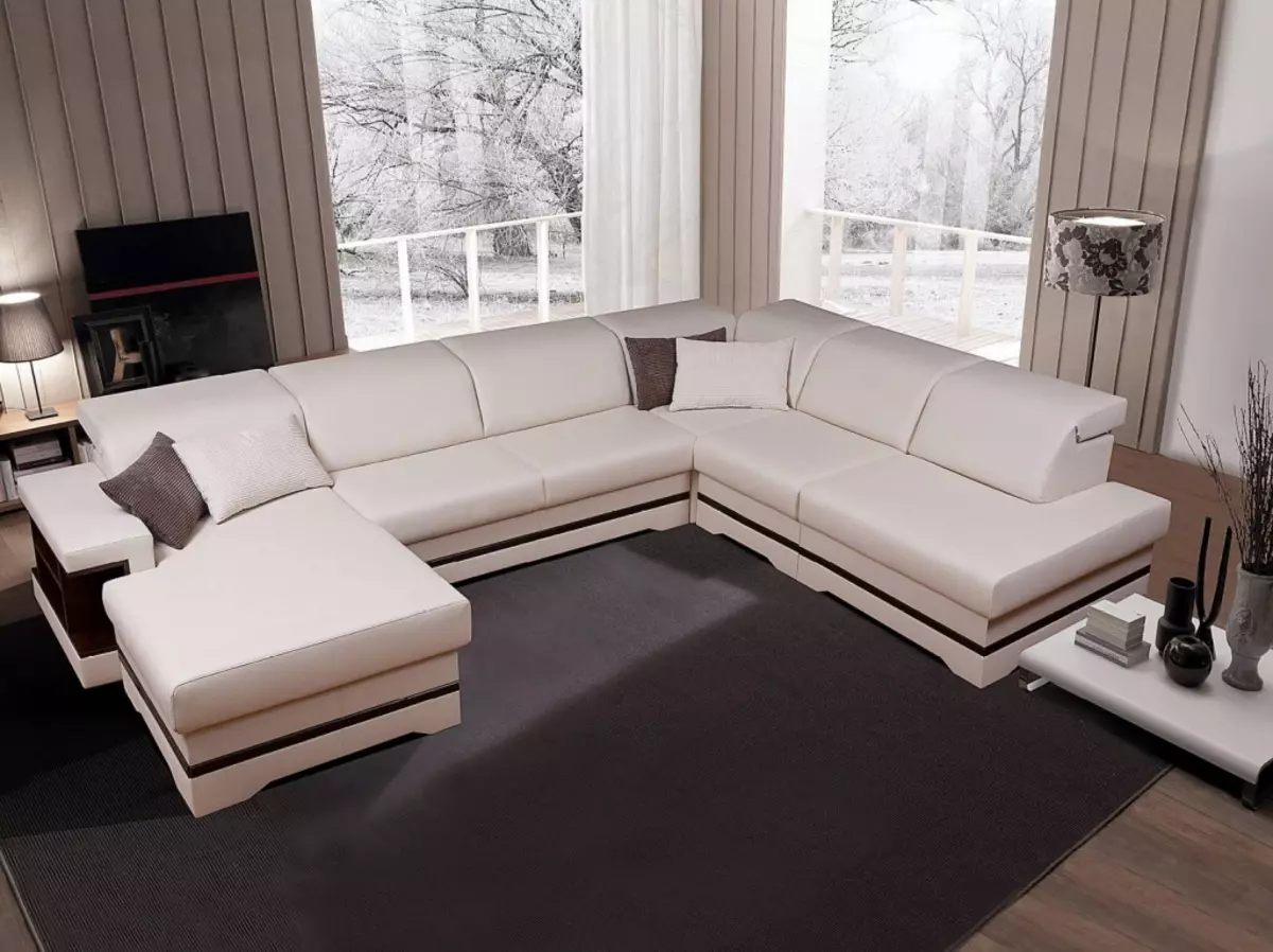 Modular Sofas Sofas (hotuna 57): babba da sauran masu girma dabam suna ninka ƙira na zamani 20913_49