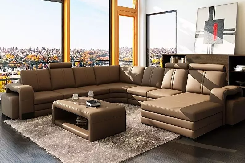 Ghế sofa góc mô-đun (57 ảnh): Kích thước lớn và các mô hình hiện đại gấp 20913_52