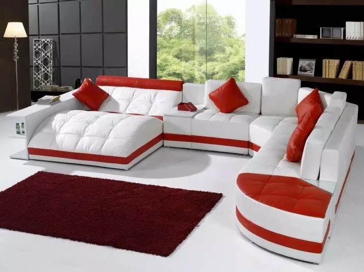 Modular Sofas Sofas (hotuna 57): babba da sauran masu girma dabam suna ninka ƙira na zamani 20913_55